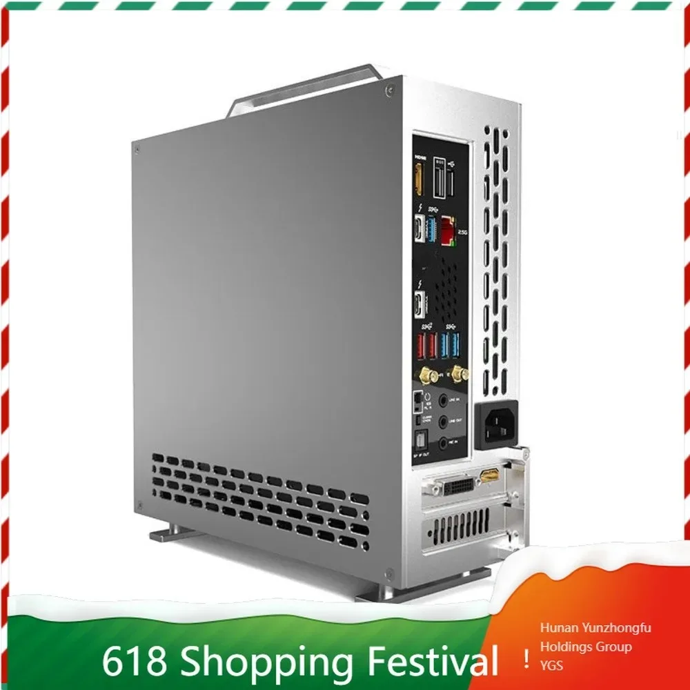 Boîtier d'ordinateur ITX compact prenant en charge une carte graphique double slot, alimentation 1U avec double chanfreinage