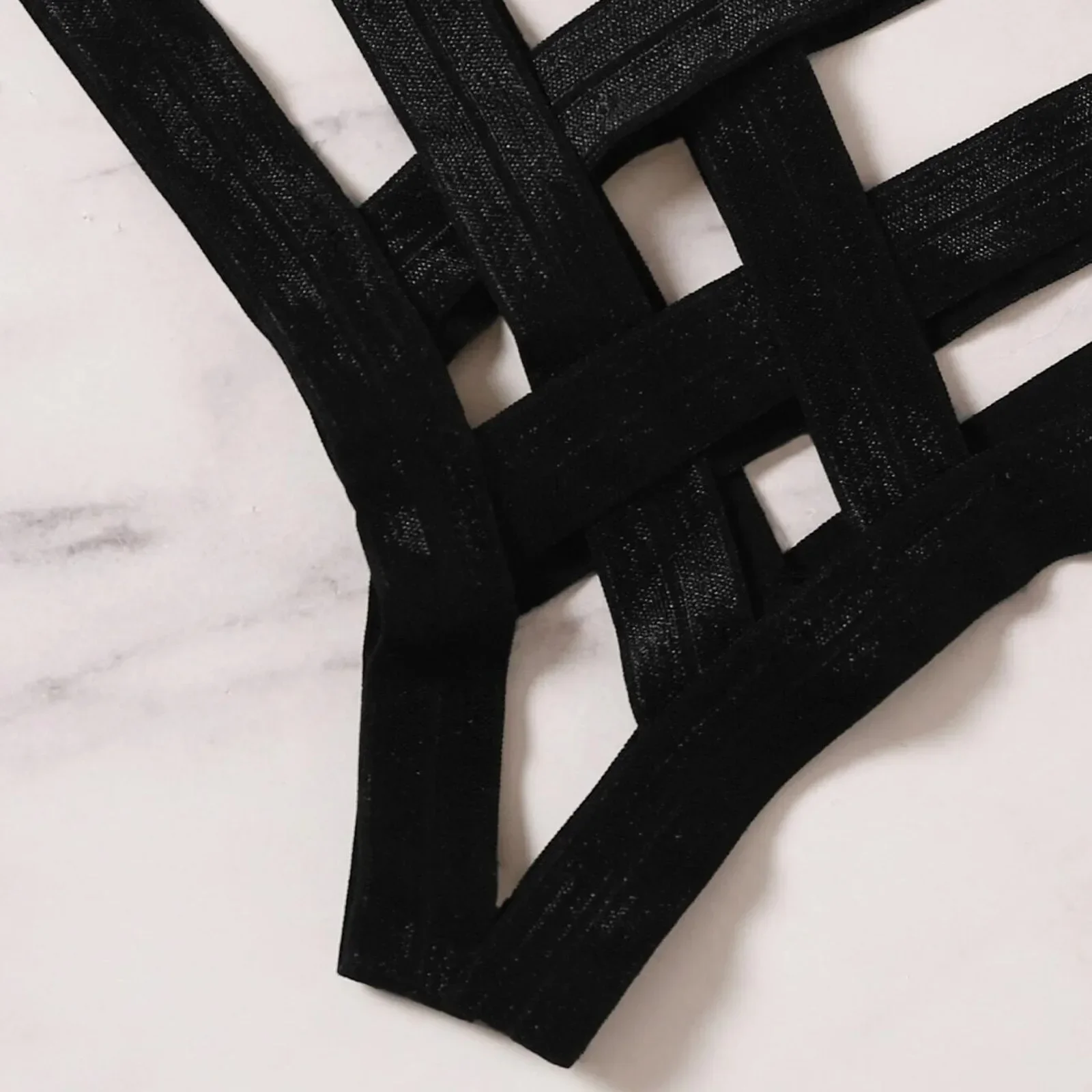 Sexy spodní prádlo Bondage Harness Sexy Lingerie Podprsenka Brief Set Dámské erotické duté černé bez košíčků Podprsenka Cage Sexy Intimates Exotické spodní prádlo - náhled 4