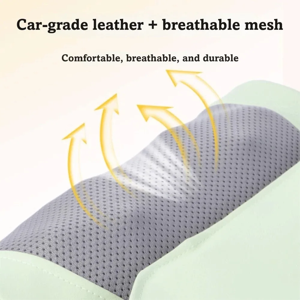 Air Compression Neck Massage Pillow Built-in Heat Deep Tissue Cervical Massager Engineering Design Airbag Adjustment