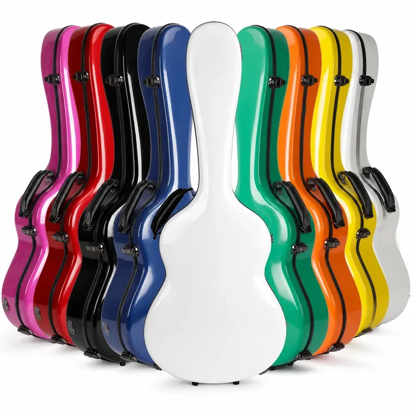 Wholesale 39 40 41 Inch Guitar Case FRP Hard Shell Shockproof Pressure Resistant Waterproof Folk Acoustic Instrument Storage