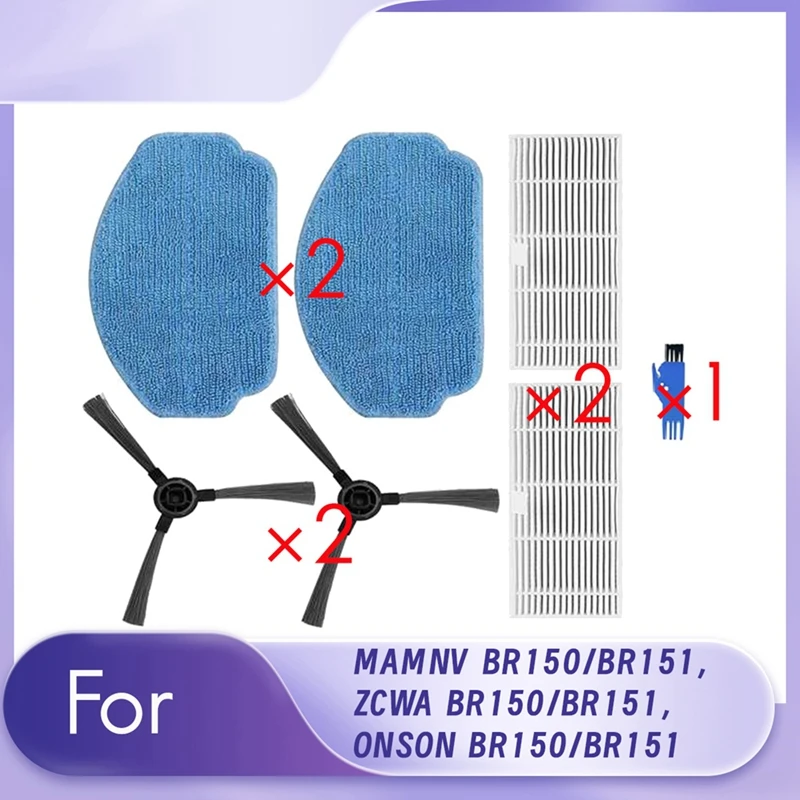 BAAG-7 Uds para MAMNV BR150/BR151, ZCWA BR150/BR151, ONSON BR150/BR151 Kits de repuesto de accesorios para aspiradoras