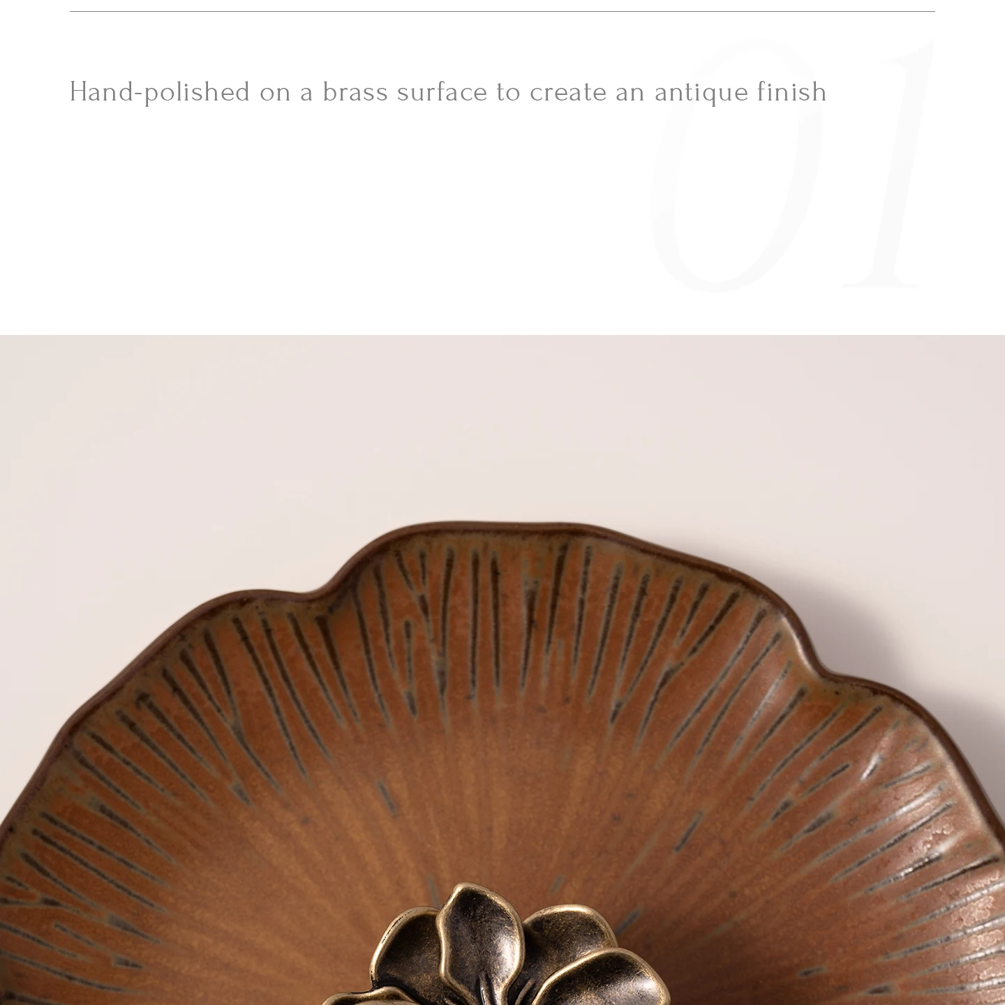 camellia brass cabinet knobs product detail 2