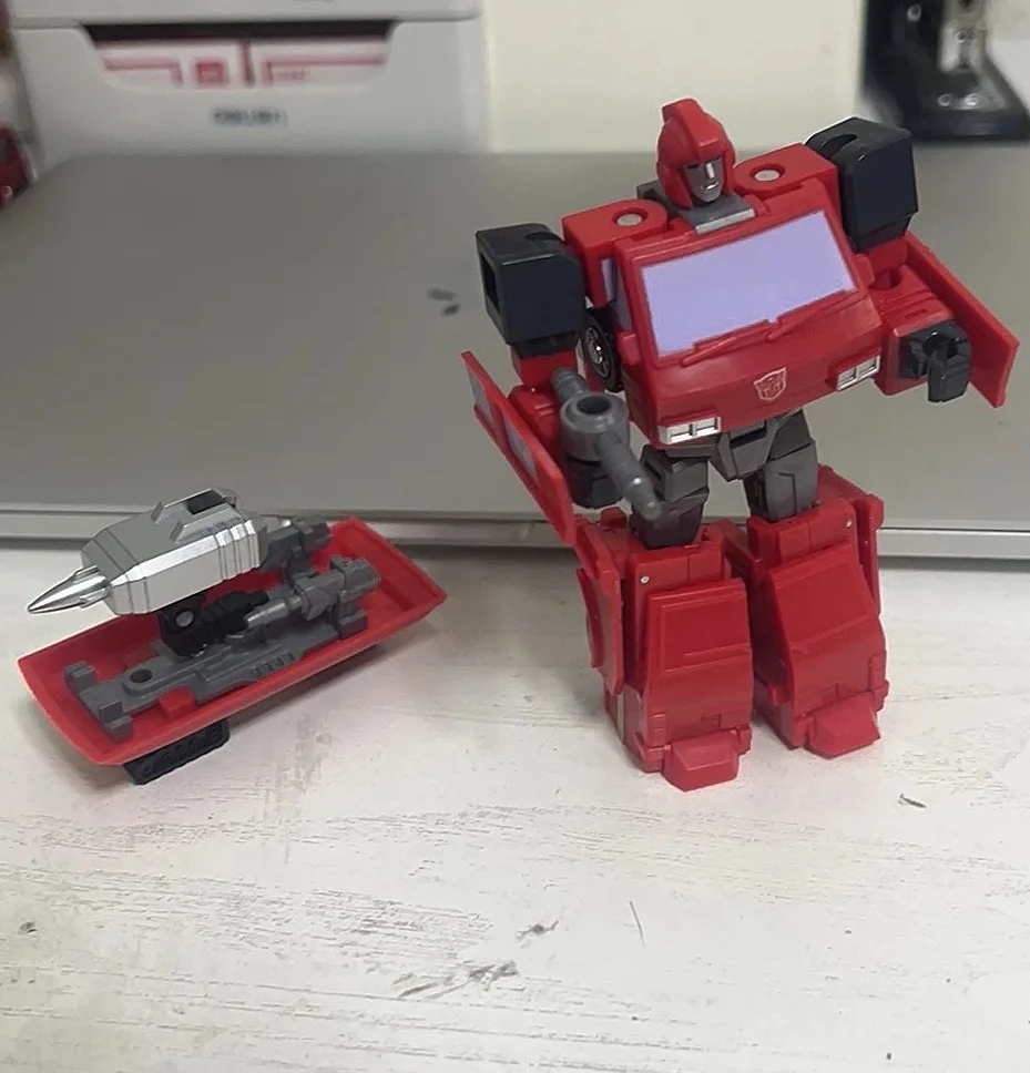 MFT Transformation Toy HS07 Iron Tin Heavy Soldier 10.5cm Autobot Small Scale Car Robot Model Action Figure Gift Movable Doll view 3