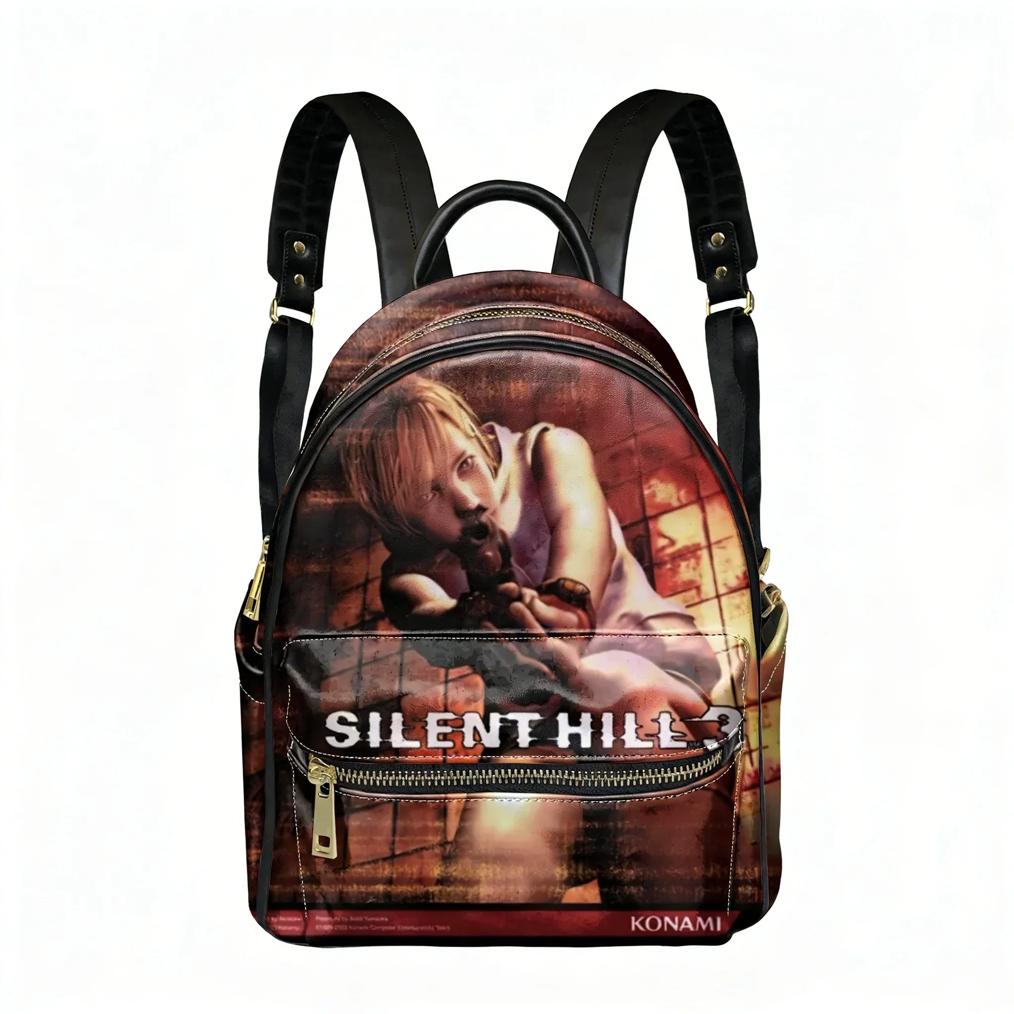 

Silent Hill 3 Horror Games Backpack Womens Men Personalized Double Shoulder Bag Business Travel Bookbag Rucksack Gift Daypack