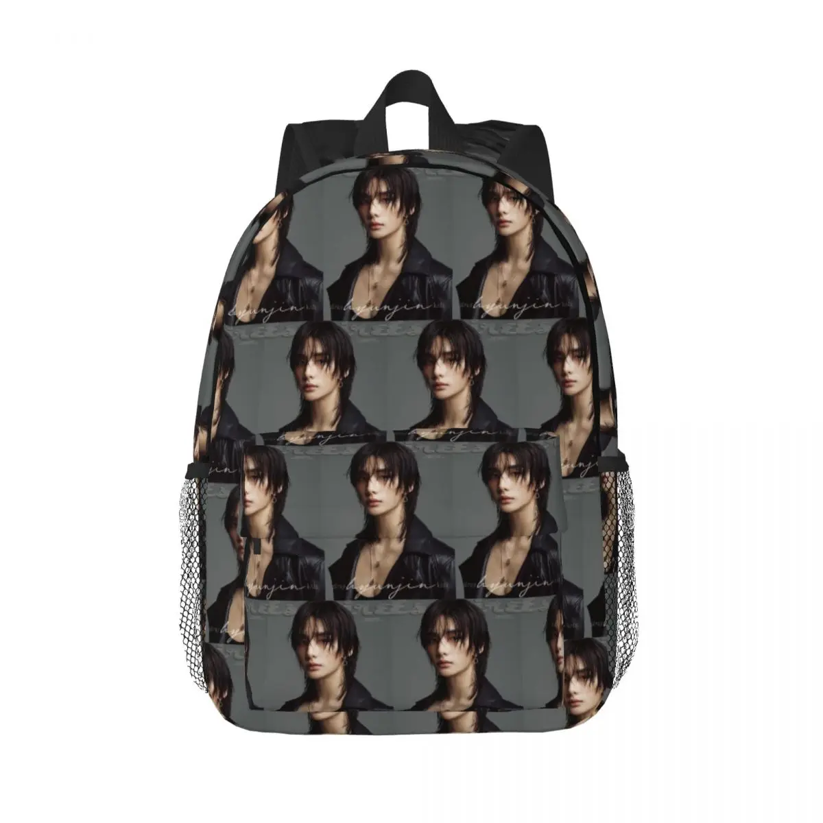 Stray Kids Hyunjin Backpack Student Boys Girls BookBag Kids School