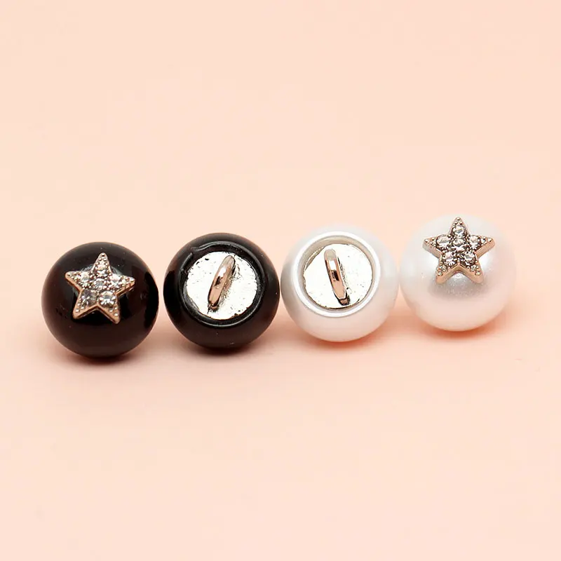 10 stücke 10mm Hemden Knöpfe Ausschnitt Kleid Manschette winzige Harz Metall Kombination Näh knöpfe für Kleidung Accessoires Versch önerung – Detail 6