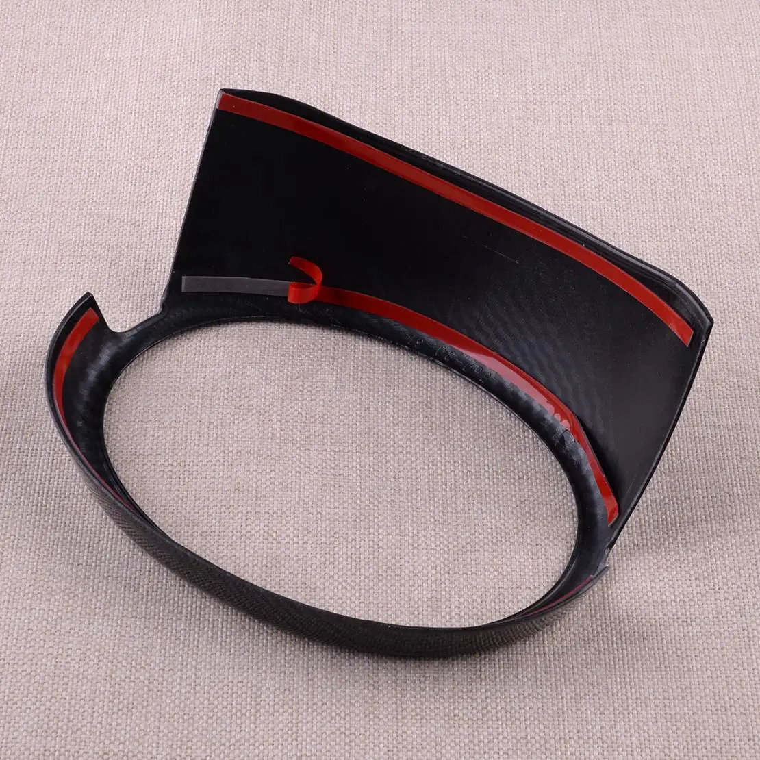 ألياف الكربون نمط الجبهة مصبغة شعار غطاء إطار الكسوة ديكور صالح لتويوتا RAV4 2019-2020