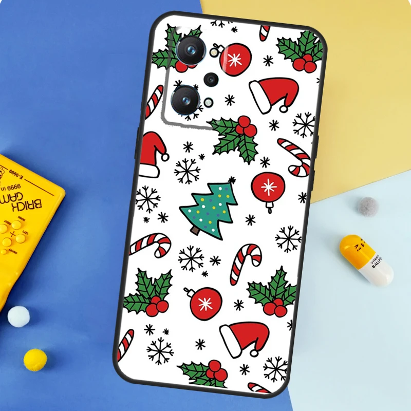 Merry Christmas Case For Realme 8 9 10 Pro Plus C11 C15 C30 C33 C35 C55 C21Y C25Y GT Neo 5 3 2 2T 3T Cover