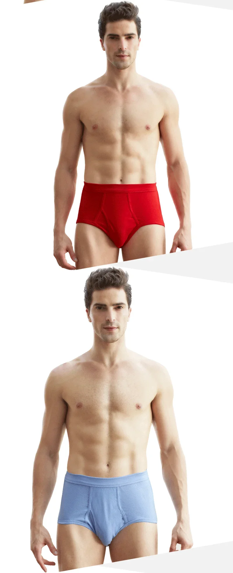 Ropa Interior Masculina de Talla Grande, Color Sólido, 100% Algodón, Cómoda, Transpirable, Holgada, Calzoncillos para Hombre