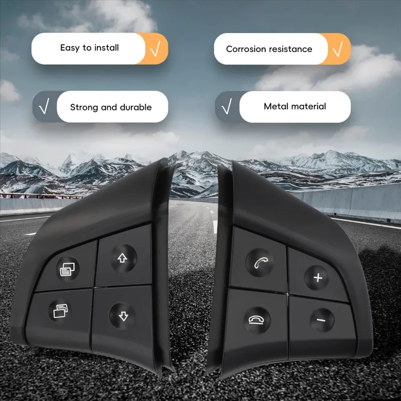 For Mercedes-Benz W164 W245 W251 GL350 ML350 R280 B180 B200 B300 Steering Wheel Switch Control Buttons 1 Pair Pack