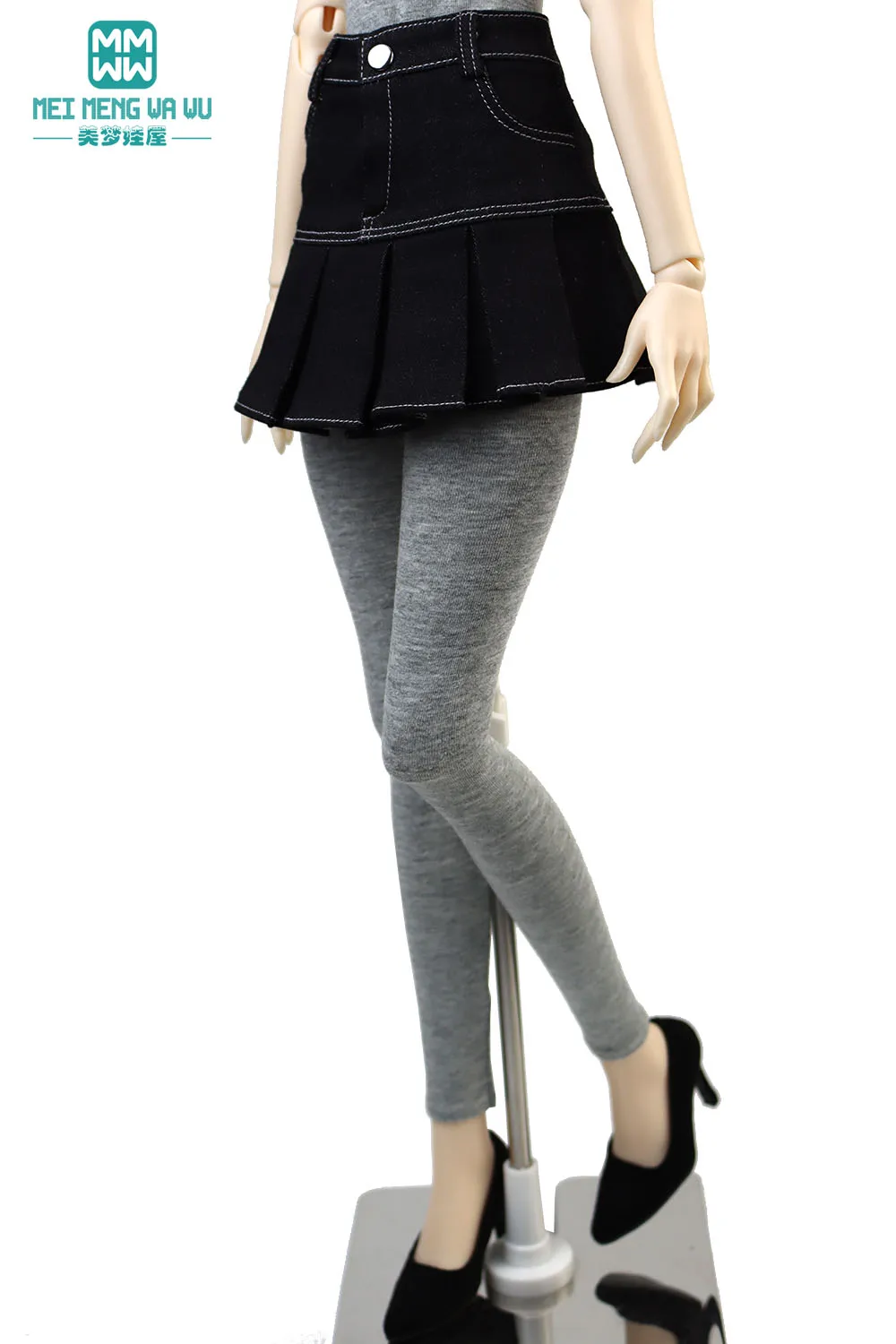 Vêtements de poupée MSD DD SD BJD, leggings élégants, noir, blanc, gris, jouets cadeau, 1/4 1/3