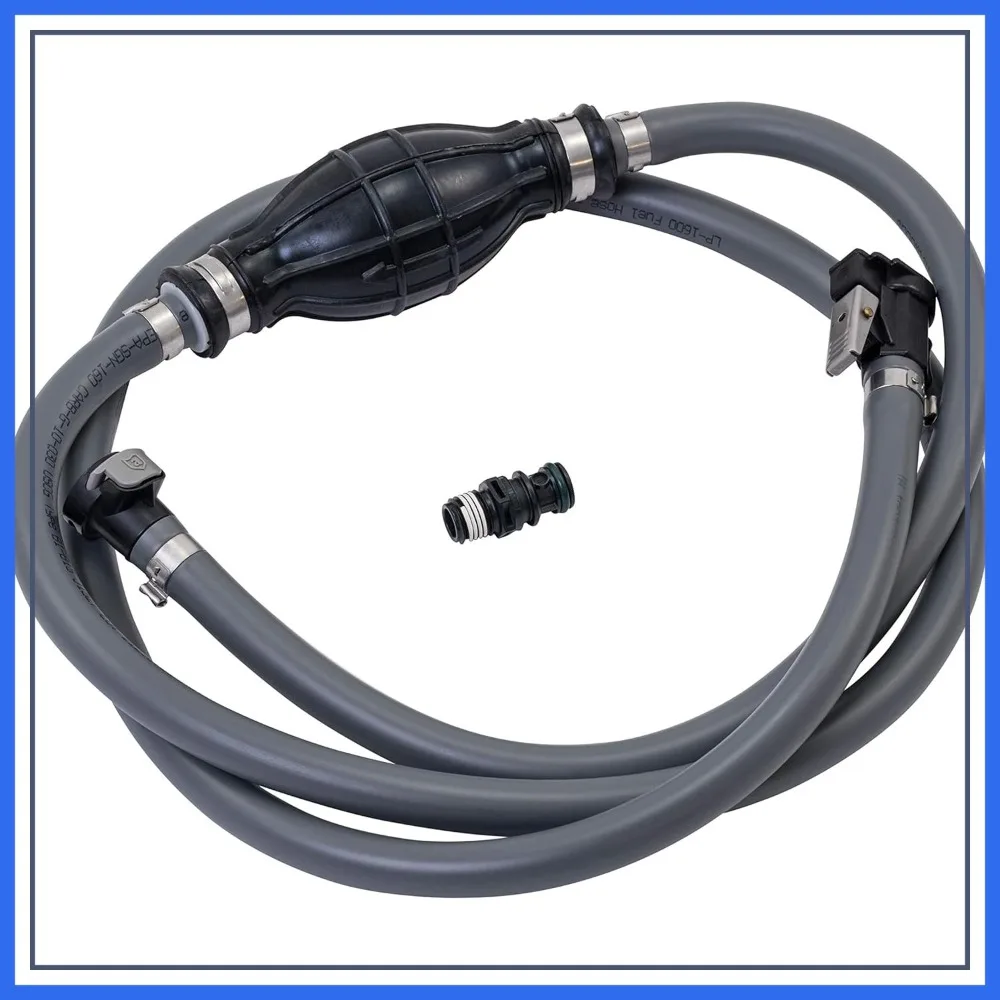

6-Foot x 3/8-Inch Marine Boat Fuel Line Kit with Universal Sprayless Fuel Connector