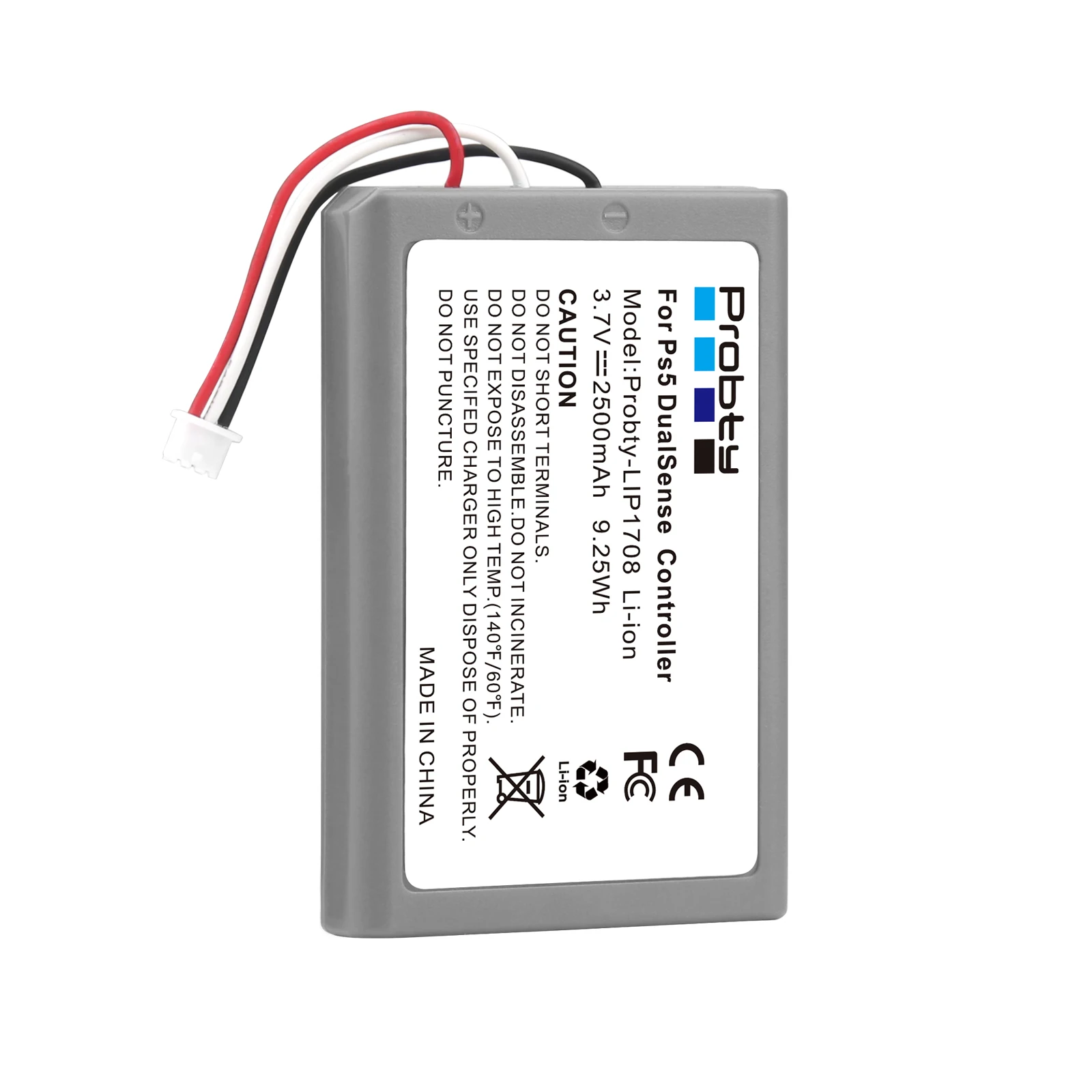 2500mAh PS5 LIP1708 bateria do Sony PS5 kontroler, akumulator do DualSense kontroler do gier