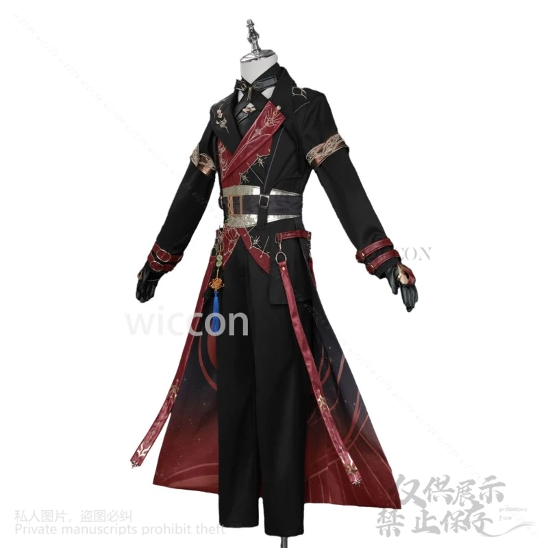 أنيمي لعبة الحب والمساحة العميقة تأثيري Xavier شين شينغوي زي Lumiere الظلام موحدة معطف الباروكات ثلاثية الأبعاد قناع صديقها مخصص