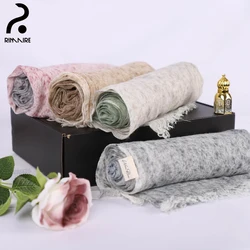 Exquisite 4Pcs Muslim Hijab Gift Box Set Elegant Breathable Turban Headscarf High Quality Ladies Headband Shawl Headwrap RIMAIRE