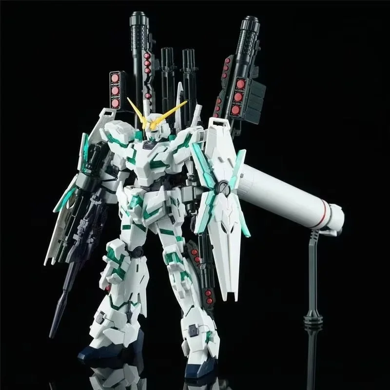 Hg 1/144 Full Armor Unicorn Fa Green Destruction Mode Plastic Assembly Model Kit Collectible Action Figure Desktop Decor Toys