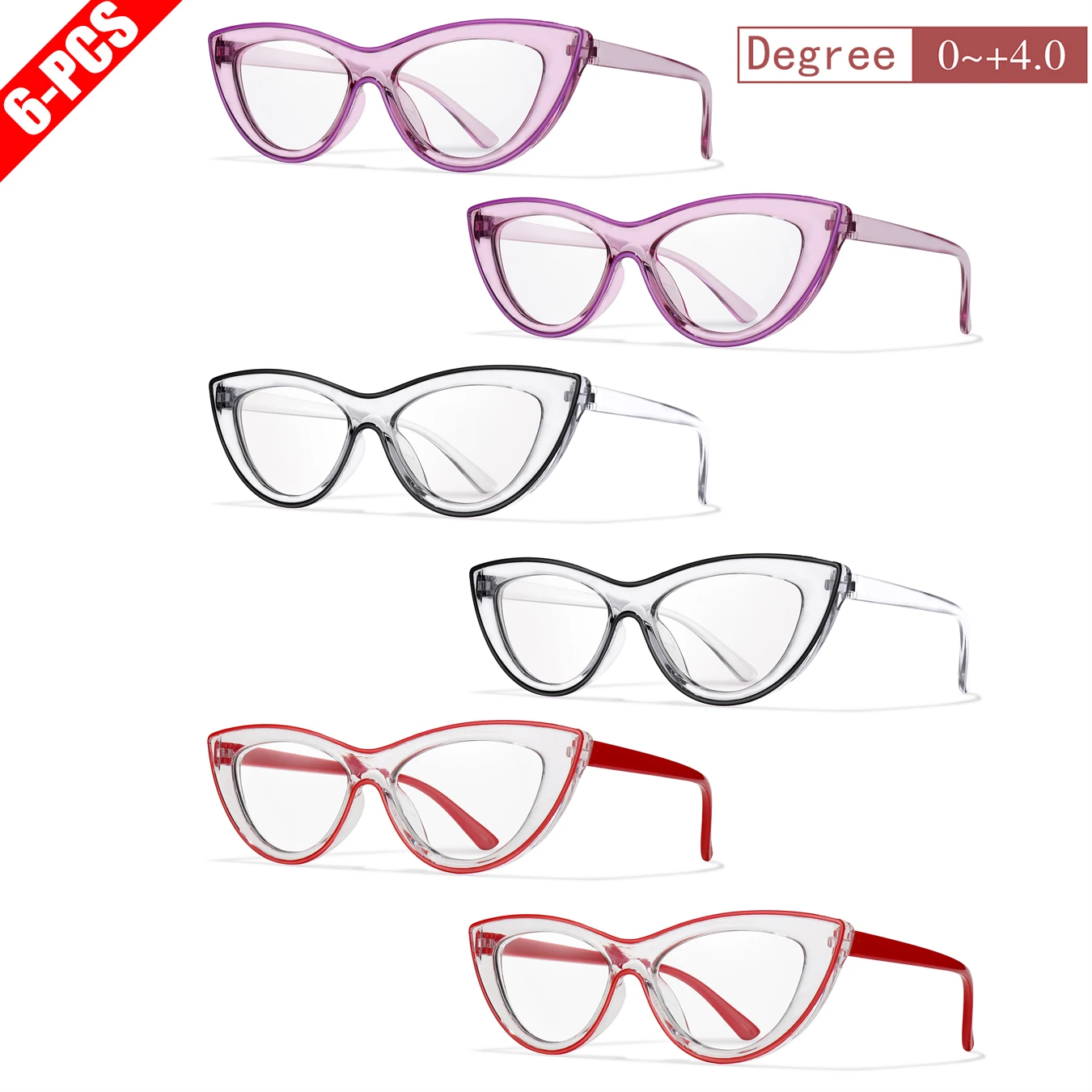 6 Pairs Unisex Read…