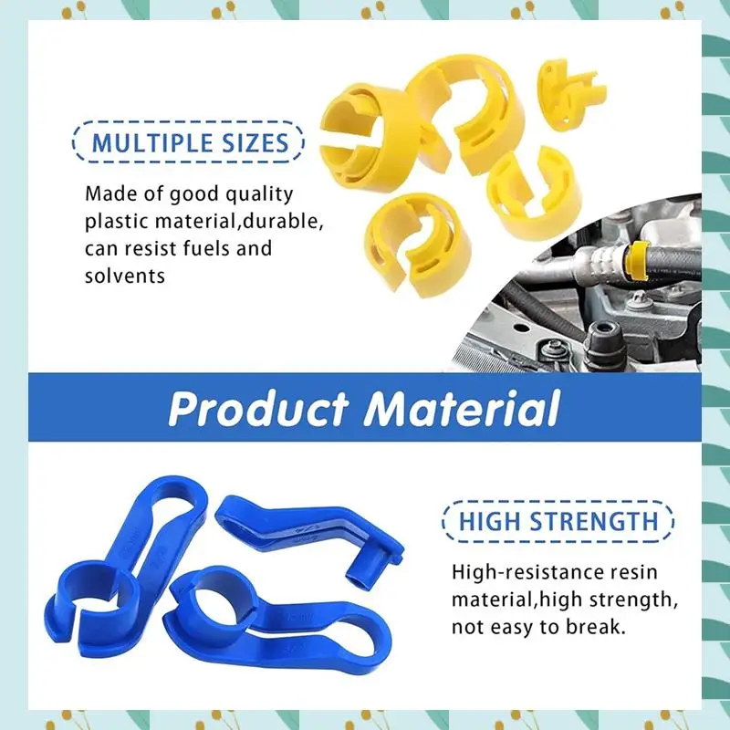 

A71P 16Pcs Fuel Line Disconnect Removal Tool Set,1/4 5/16 3/8 1/2 5/8 3/4 7/8Inch Fuel Line Removal Tool,For Car AC Fuel Line