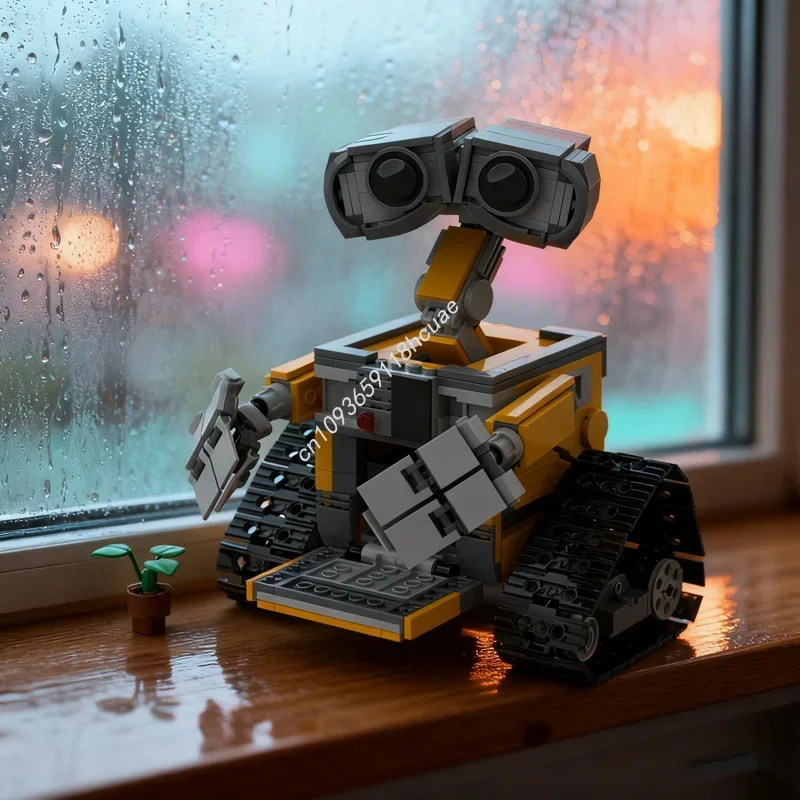 

735 деталей MOC WALL E: Моторизованная модель для сборки, идеальный подарок на Рождество, архитектурный конструктор, игрушки для самостоятельной сборки, кирпичики для детей.