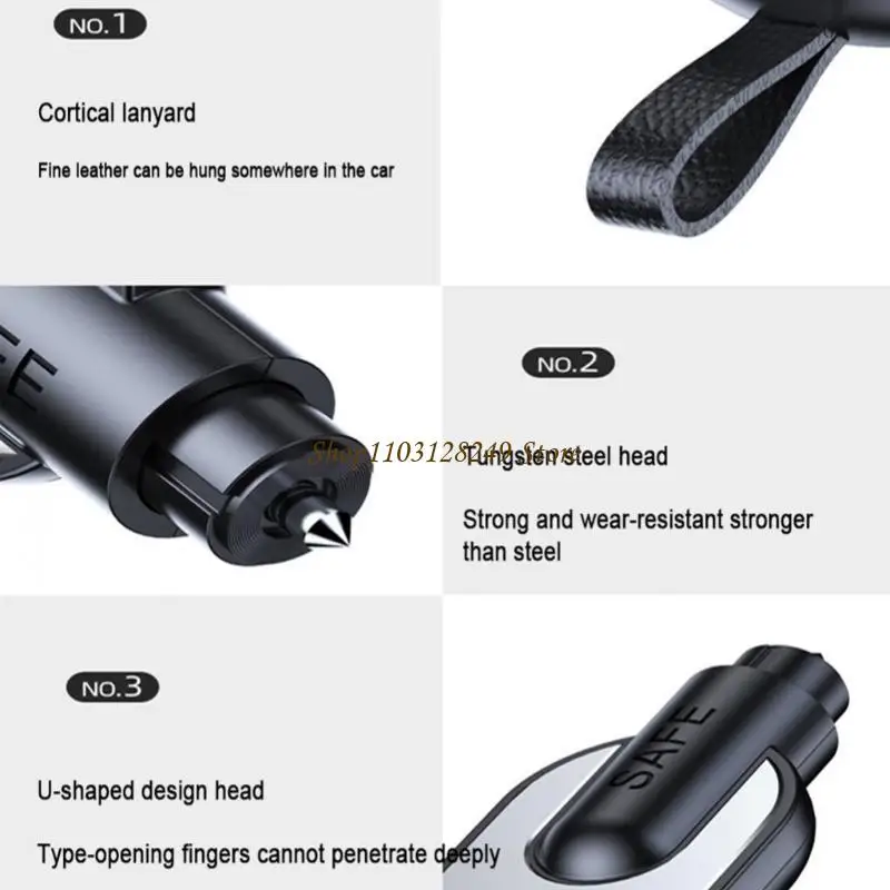 N5KD Reliable Car Window Breaker Safety Hammer Quick Effective Emergency Escape Tool
