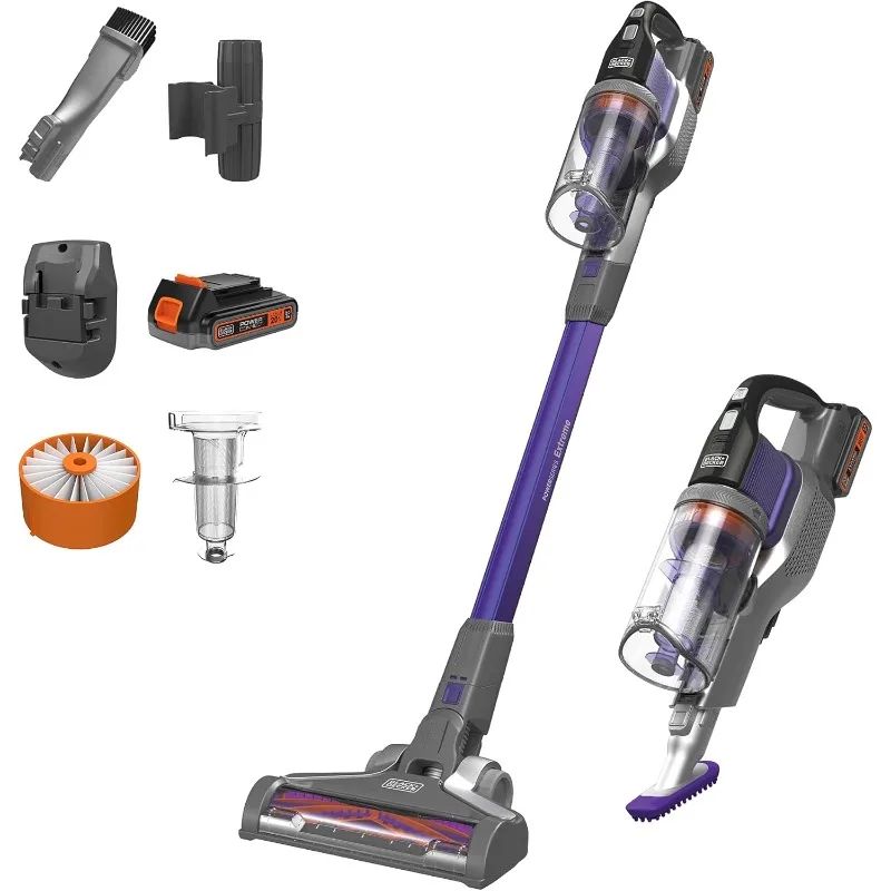 Extreme Cordless Stick Vacuum Cleaner for Pets, Purple with Replacement (BSV2020P & BSVF1)