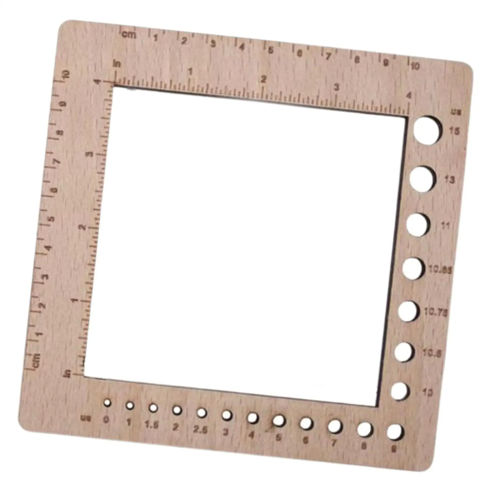 Wood Knitting Gauge Ruler Creative Gauge Tool Craft Knitting Tool Beginner