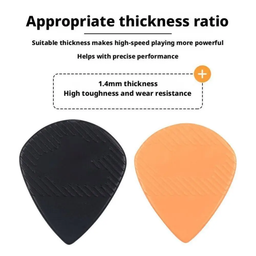 10Pcs Electric Guitar Bass Triangle Shape Guitar Pick Nylon 1.5mm Plectrum Ukulele Picks Replacement Non slip Beatpicks