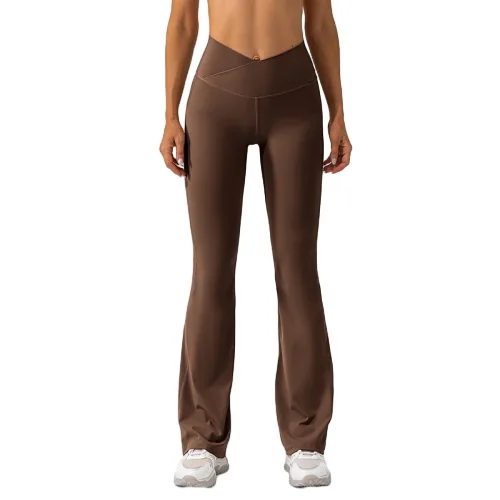 Женские леггинсы с завышенной талией, модные однотонные облегающие штаны для йоги, повседневные брюки в рубчик для тренировок и подтяжки бедер, новинка 2024