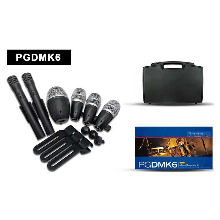 

PG-DMK6 Professional Wired Dynamic Drum Microphone Stage Performance Instrument Dynamic Mic
