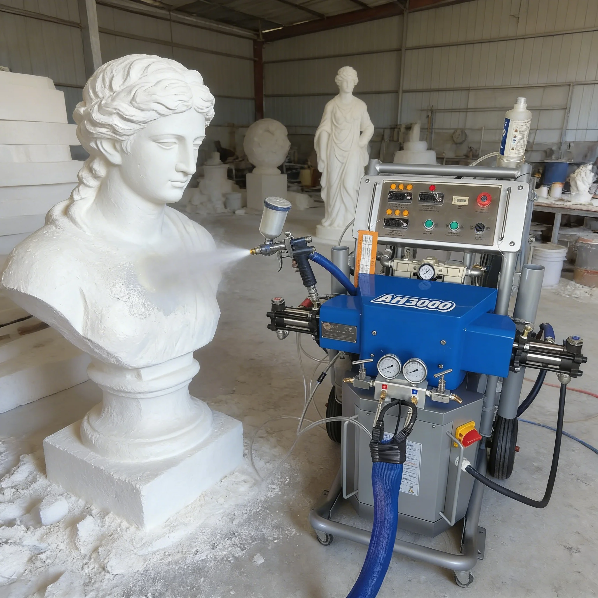 Customized Industrial Polyurea Spray Machine For Foam Sculpture Surface Hardening & Wear-Resistant Protection Small Polyurea Spr
