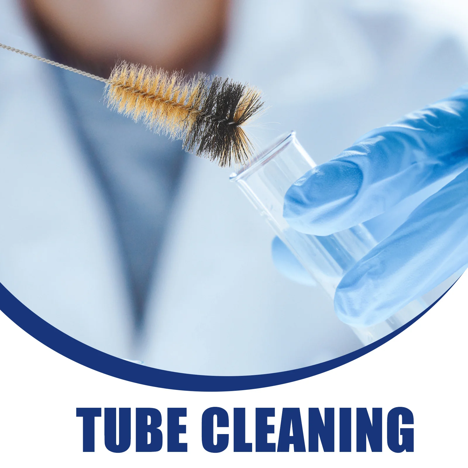 3Pcs Cleaning Brush Set Versatile Tubes Jars Vases Soft Bristles Durable Long Term Flask Beaker Cleaner