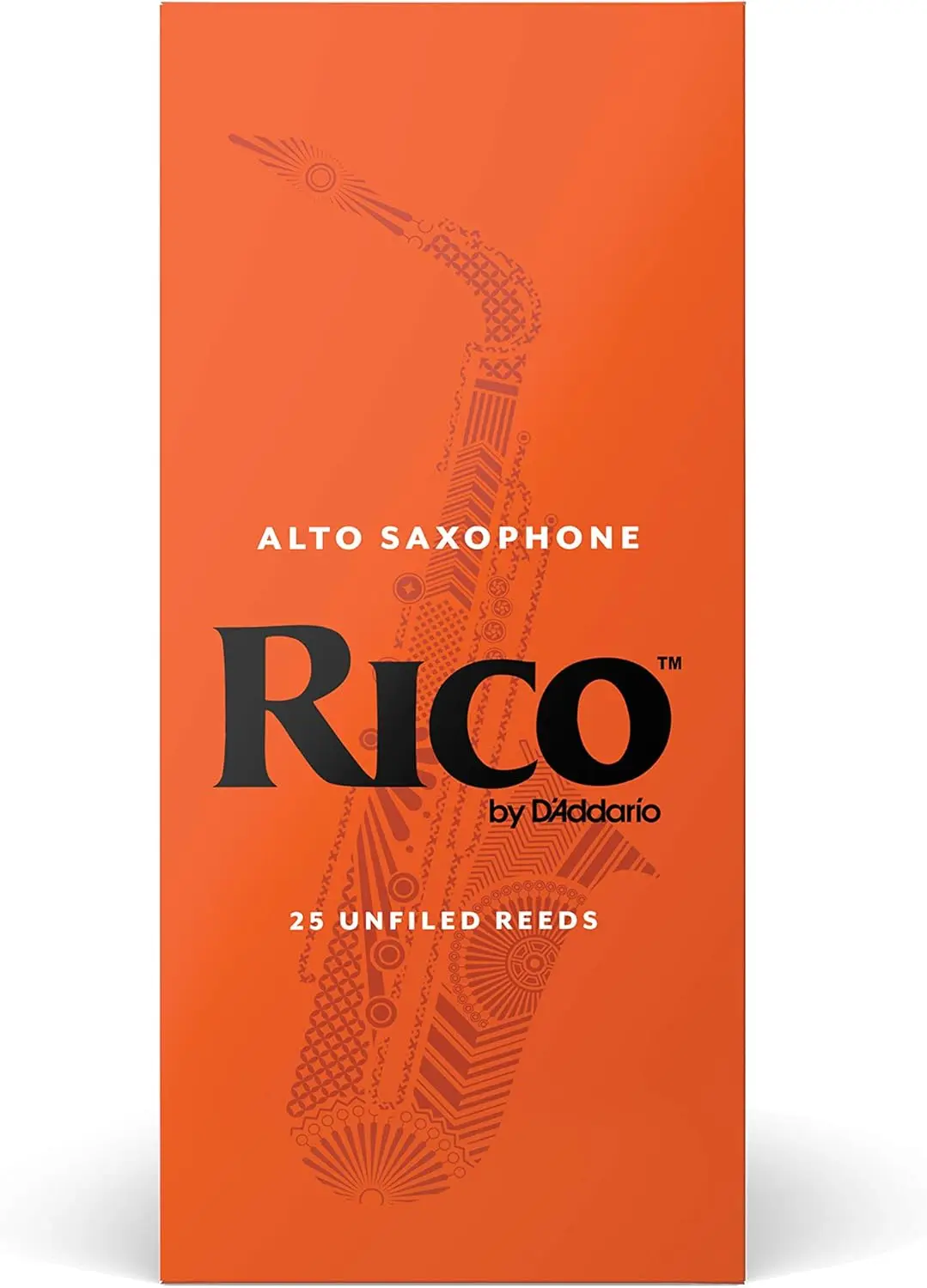 Alto Saxophone Reeds, Strength 2.5, 25-Pack for Smooth Playability and Durability