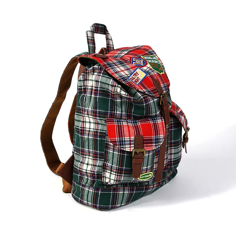 Original Design New High Quality Checkered Backpack Unisex Fashion Casual Schoolbag Large Capacity for Students Hot Sale Mochila