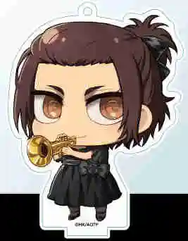 Charm Cartoon Anime Fans Gifts HD Figure Attack on Titan Q Edition Acrylic KeyChain Pendant Bag Decor Accessories About 6cm