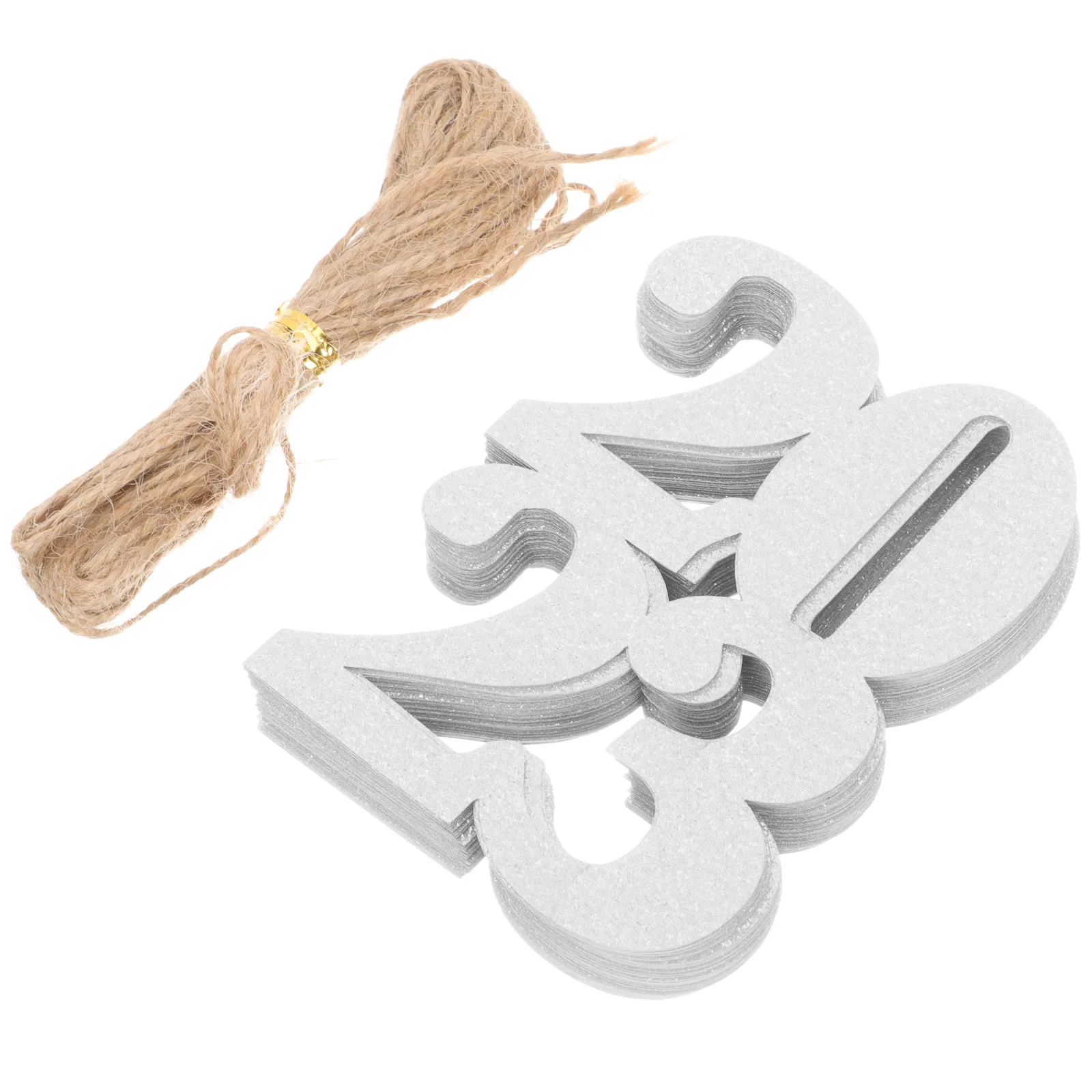 

40 Pcs Graduation Party Decorations Congrats Wall Centerpieces Year Tags Glitter Senior Signs 2023 Banner Supplies Safe