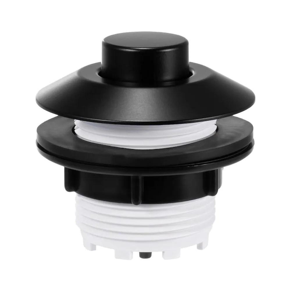 Bathroom Repair Part Toilet Air Flush Button For Bathroom Decor Chrome Finish Matte Black Option 30mm Panel Thickness