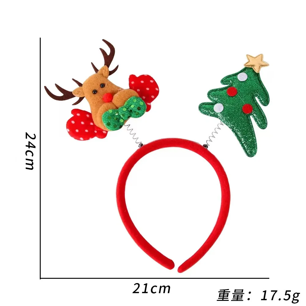 3PCS Holiday Headbands Cute Christmas head hat topper Annual Holiday Seasons Themes Christmas Party Christmas Dinner photo booth