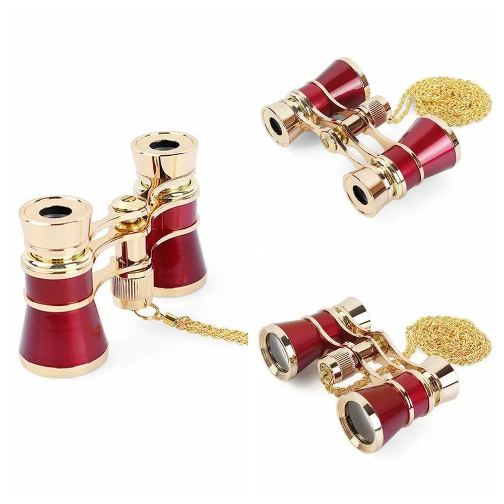 

Portable Opera Glasses Binoculars Vintage 3 X 25 Musical Concert Telescope Optical BK7 Compact Mini Binocula