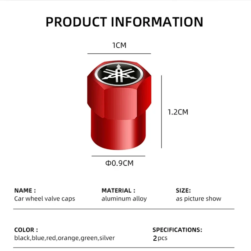 تصفيف السيارة عجلة الاطارات صمامات قبعات لياماها R1 R3 R25 Mt-09 Mt07 Fazer Fz6 Xj6 R15 TMAX YS125 XTZ125 IB E8 Rxv YBR125 YBR250