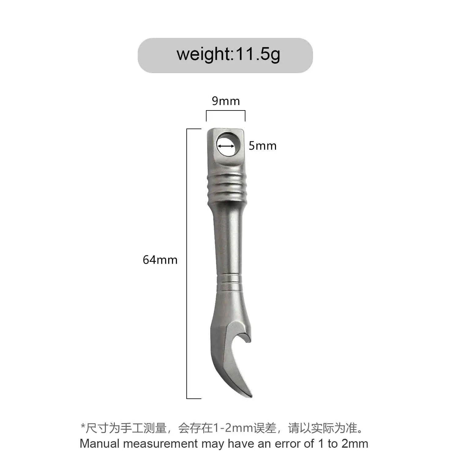TC4 Titanlegierung Brecheisen Mini Schlüsselanhänger EDC Multifunktionale Express Lieferung Öffnungswerkzeug Flaschenöffner Halskette Anhänger FC21
