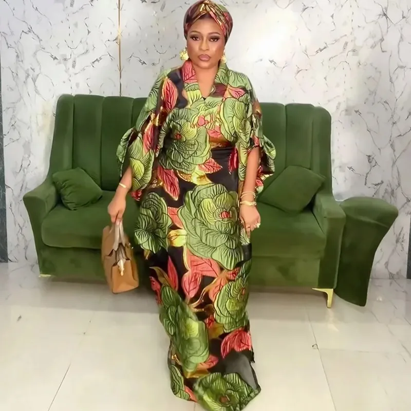 

Femme African Muslim Fashion Dress Caftan Marocain Kaftan Abayas Robe for Evening Party Christmas Traditional Luxury Outfits