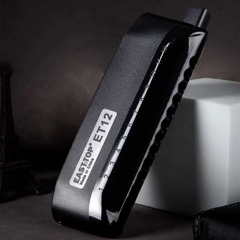 Easttop Chromatic Harmonica 12 hole Integrated ET12 ABS Comb Musical Instrument Armonica Cromatica Instrumento professional