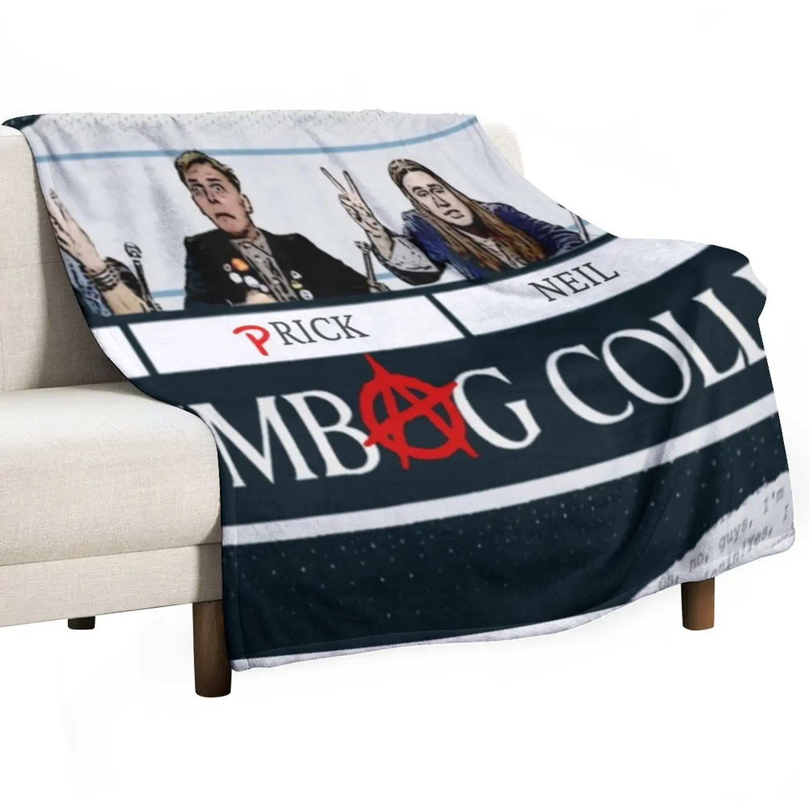

The Young Ones Scumbag College. Throw Blanket Camping Giant Sofa Luxury Flannel Blankets