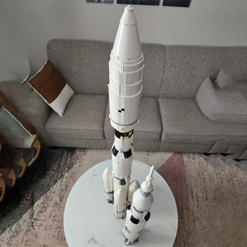 5369pcs MOC Saturn V MLV-25L Three Stage Space Model Building Blocks Christmas Gift Idea Creative Art Collection Craft Assemble