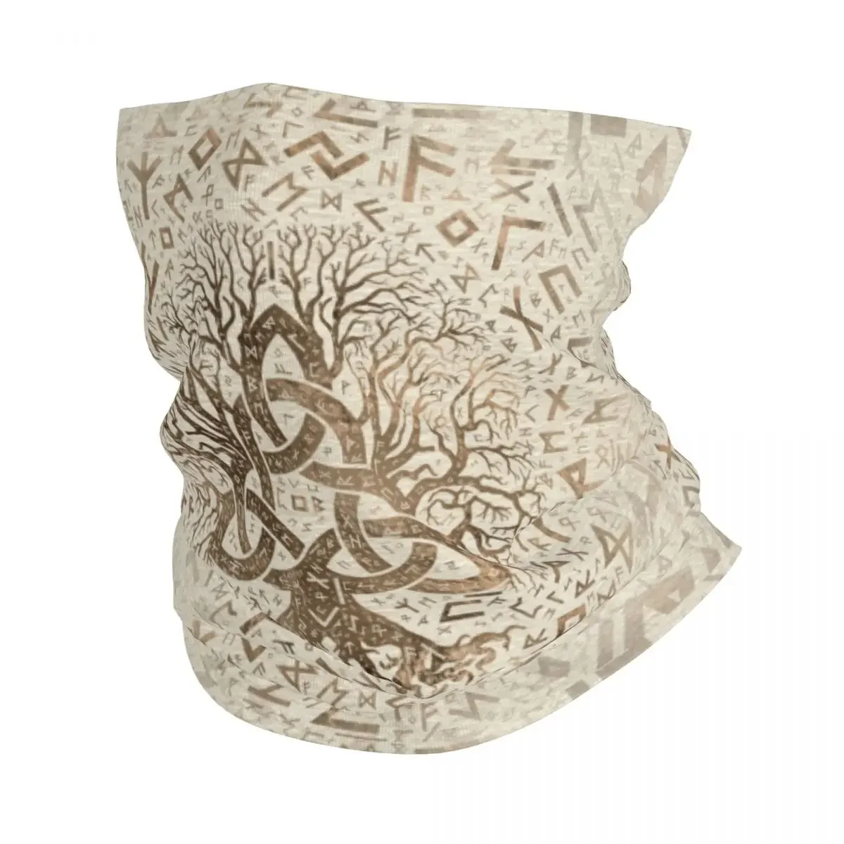 Tree Of Life With Triquetra Bandana Neck Gaiter Windproof Face Scarf Cover Norse Yggdrasil Headwear Tube Balaclava