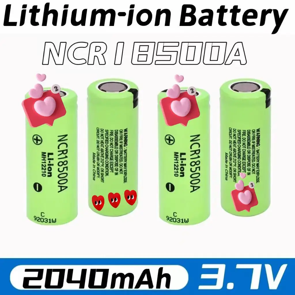 

Panasonic NCR18500A 3.7V 2040mAh High-Quality Replacement Battery for Toy Flashlight And Other Suitable Devices