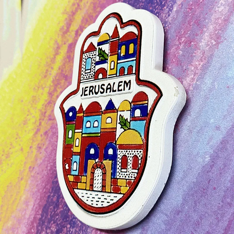 Jerusalem 3D refrigerator magnet Tourist souvenirs Refrigerator magnet decoration supplies collection arts and crafts gifts