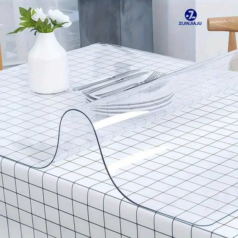 

A Completely PVC Table Cover, 1.5Mm Thick, Clear, Resistant to Scratches And Heat, Designed to Protect Table Surfaces, Ideal for