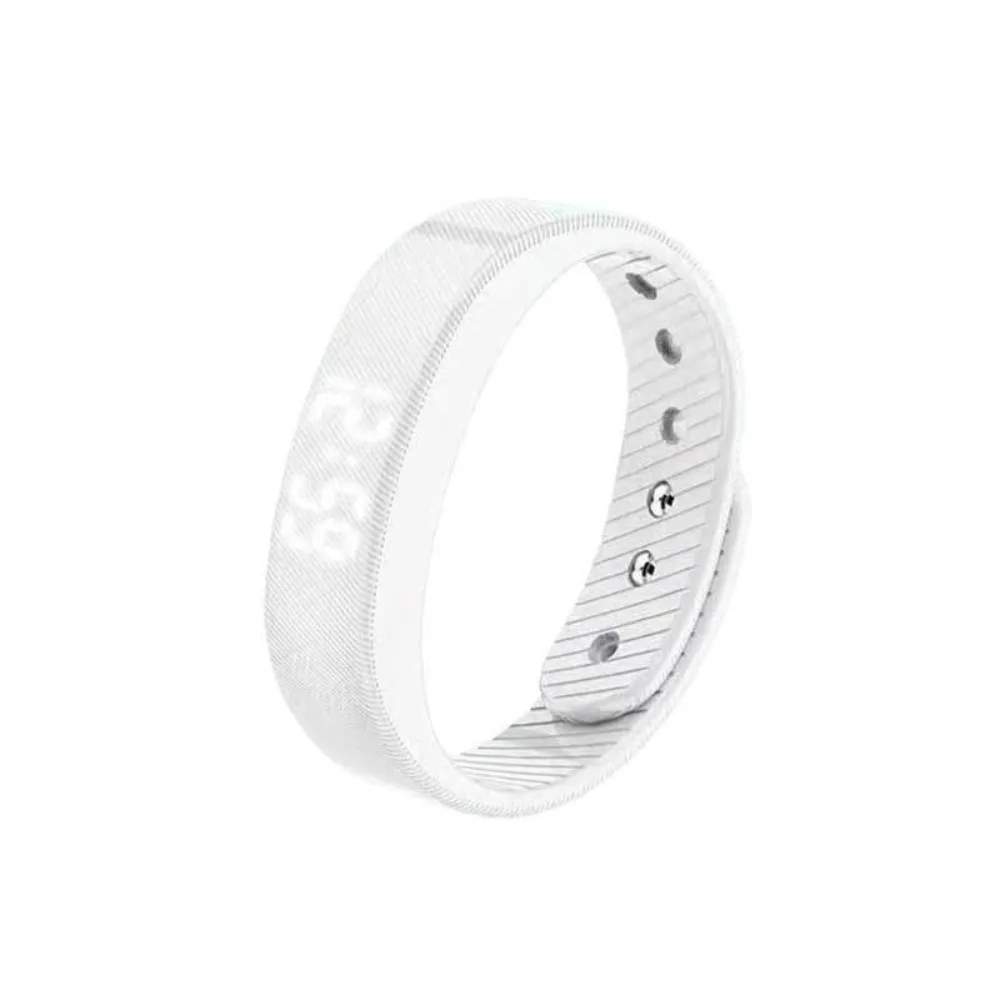 Rechargeable Fitness Bracelet Silent Vibration Vibration-Alert Activity Pedometer Real-Time Comfortable Lightweight Strap