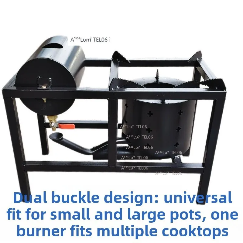 Outdoor Portable High Power Stove Burner Thick Waste Oil Camping Mini Cooker Efficient Kitchen